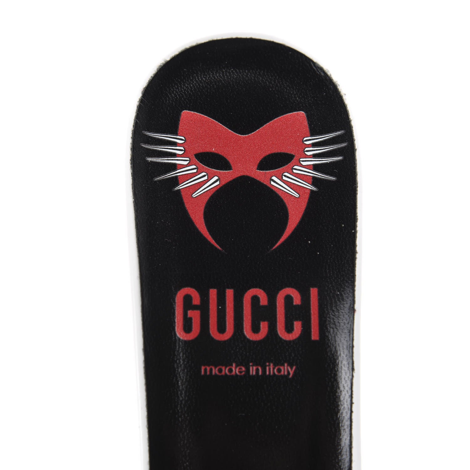 Gucci Polished Calfskin Scarlet High Heel Slide Sandals 40.5 Great White 6 of 10