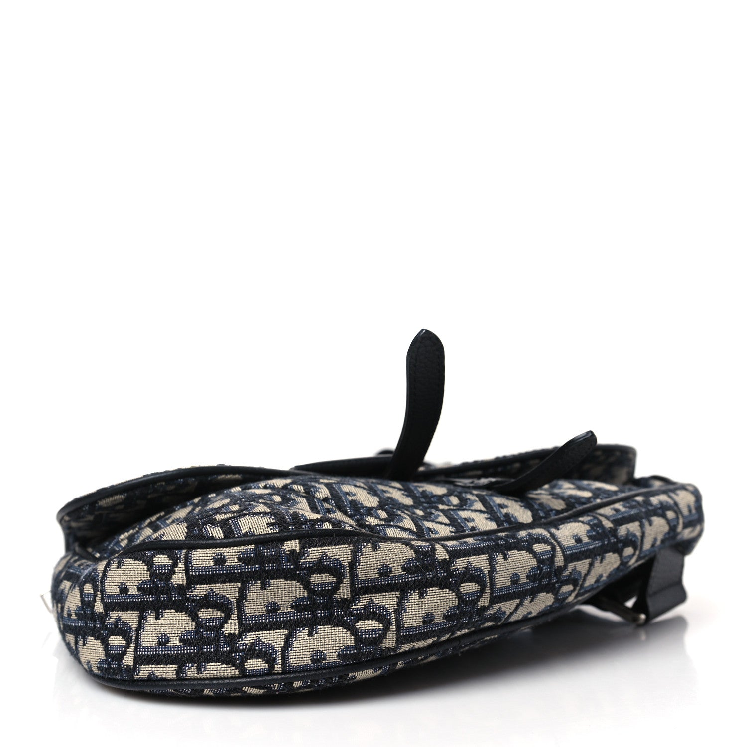 Christian Dior Oblique Mens Saddle Bag Blue 4 of 8