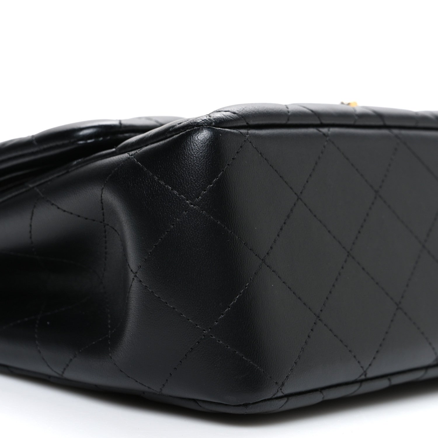 Chanel Lambskin Quilted Jumbo Double Flap Black 8 of 9