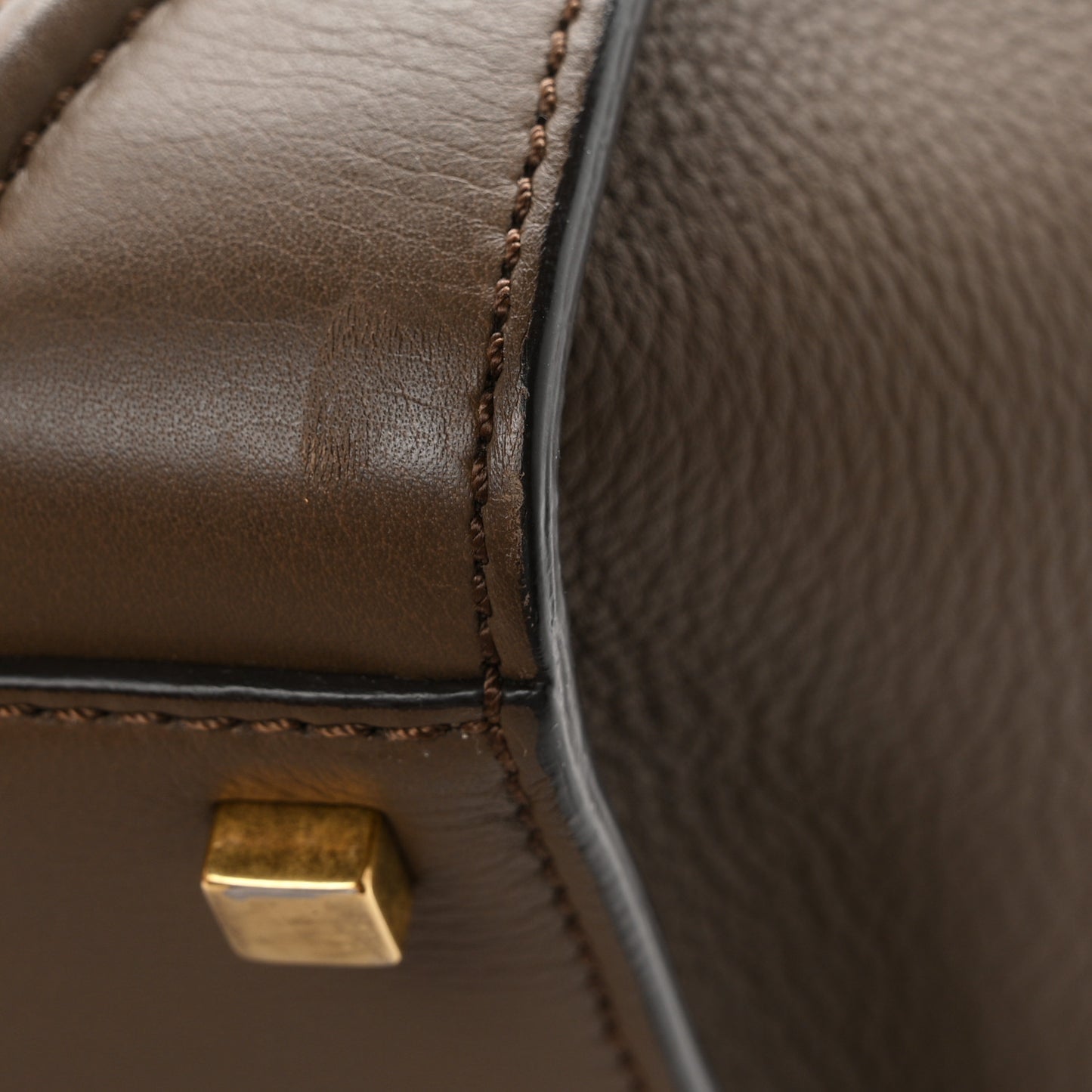 Supple Calfskin Medium Phantom Luggage Khaki