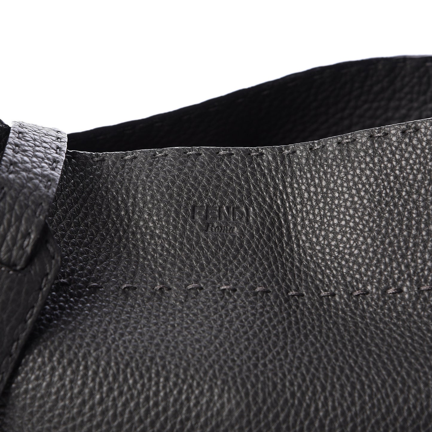 Cuoio Romano Selleria Large Anna Bucket Bag Asfalto