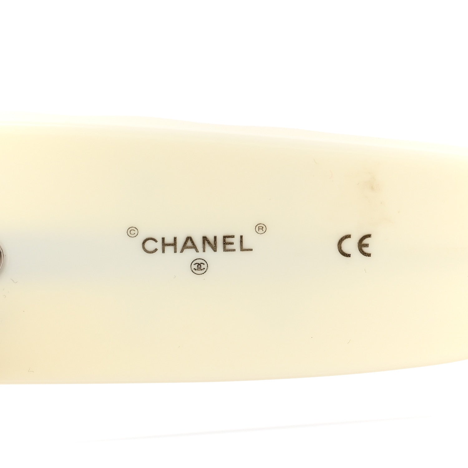 Chanel Acetate Quilted CC Pilot Sunglasses 71465 White Black 5 of 7
