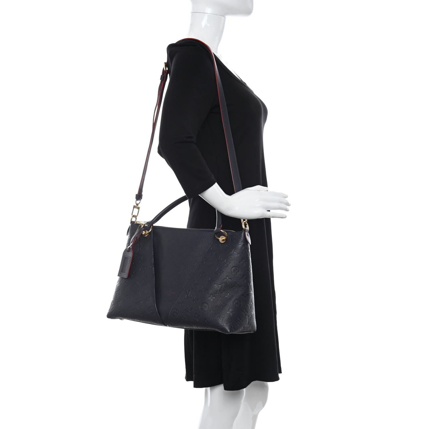 Louis Vuitton Empreinte V Tote MM Marine Rouge 2 of 8