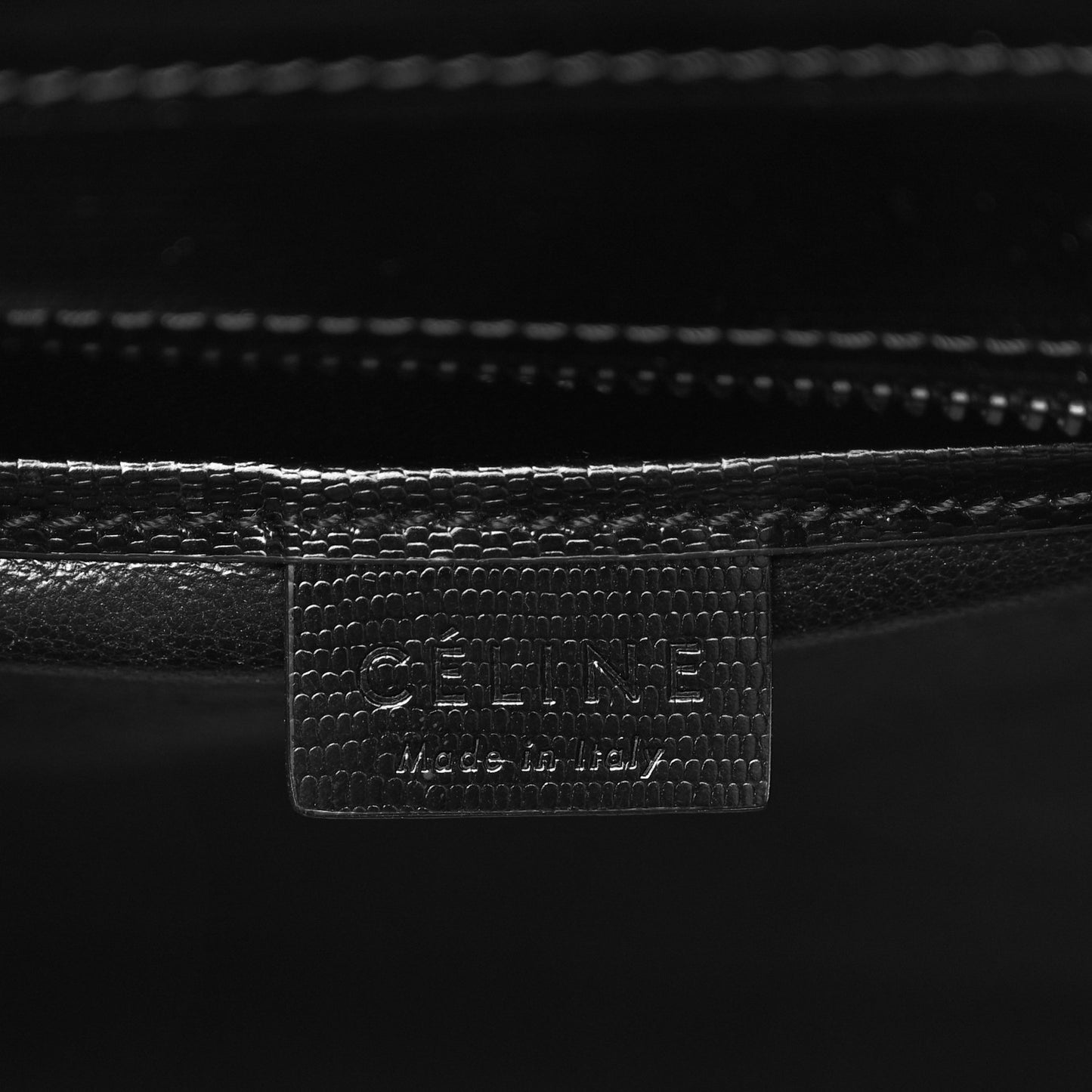 Smooth Calfskin Lizard Embossed Nano Luggage White Black