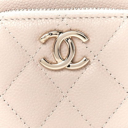 Chanel Caviar Quilted Top Handle Pocket Vanity Case Beige 9 of 13