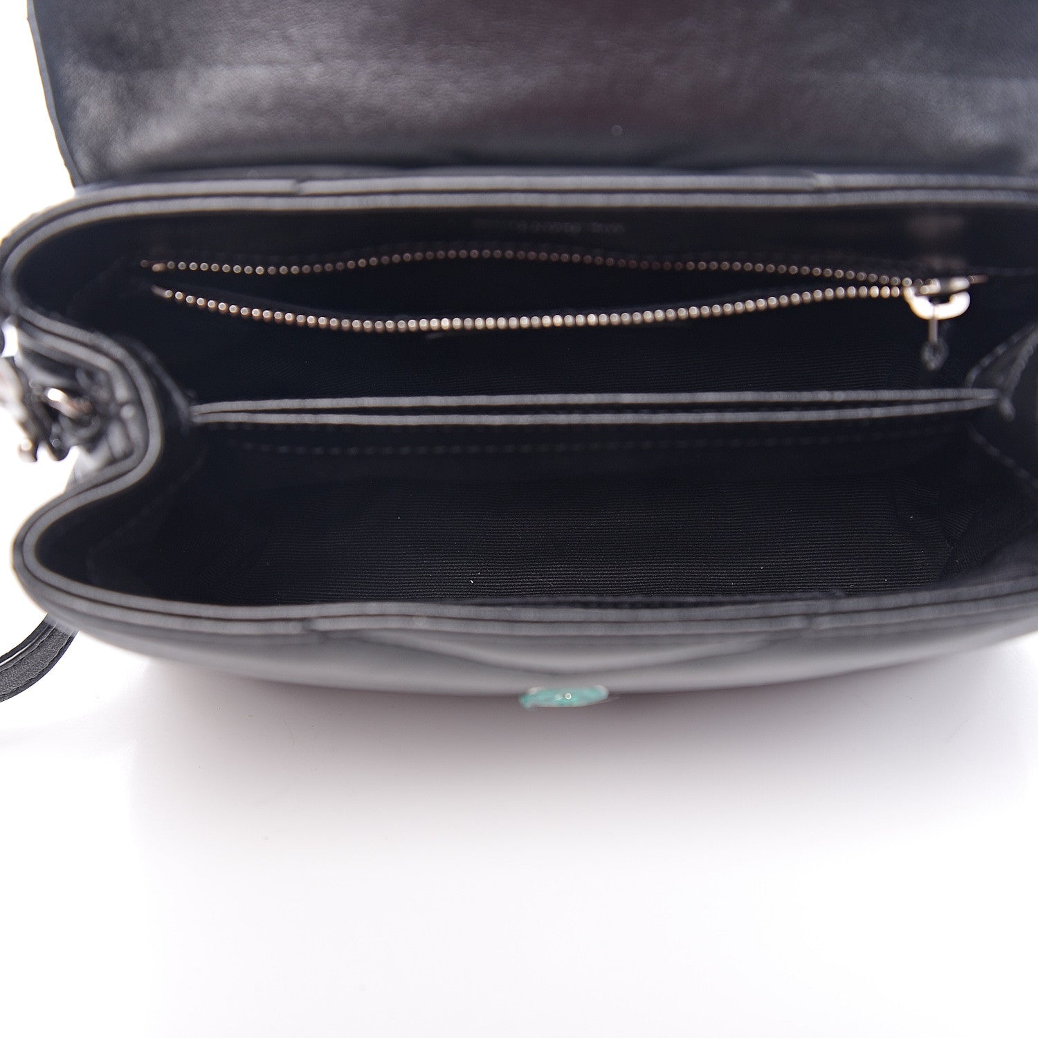 Saint Laurent Calfskin Y Quilted Monogram Toy Loulou Crossbody Bag Black 4 of 9