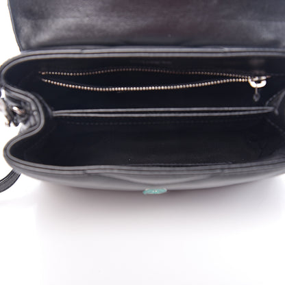 Saint Laurent Calfskin Y Quilted Monogram Toy Loulou Crossbody Bag Black 4 of 9