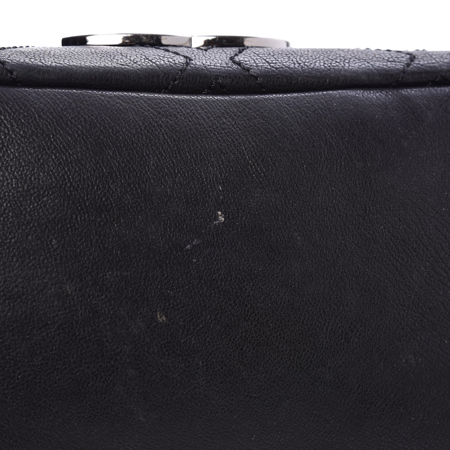 Chanel Calfskin Small Diamond Stitch Tote Black 12 of 13