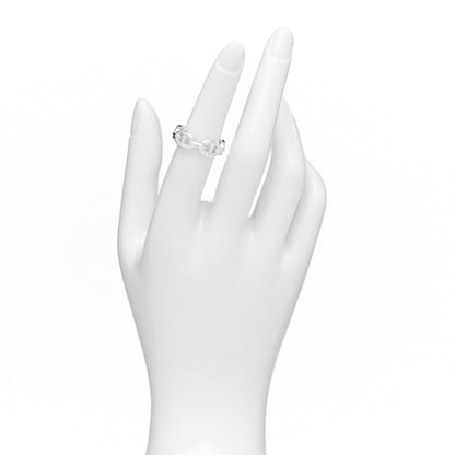 Hermes Sterling Silver PM Chaine d'Ancre Enchainee Band Ring 52 6 2 of 6