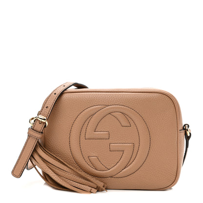 Gucci Pebbled Calfskin Small Soho Disco Bag Camelia 1 of 10