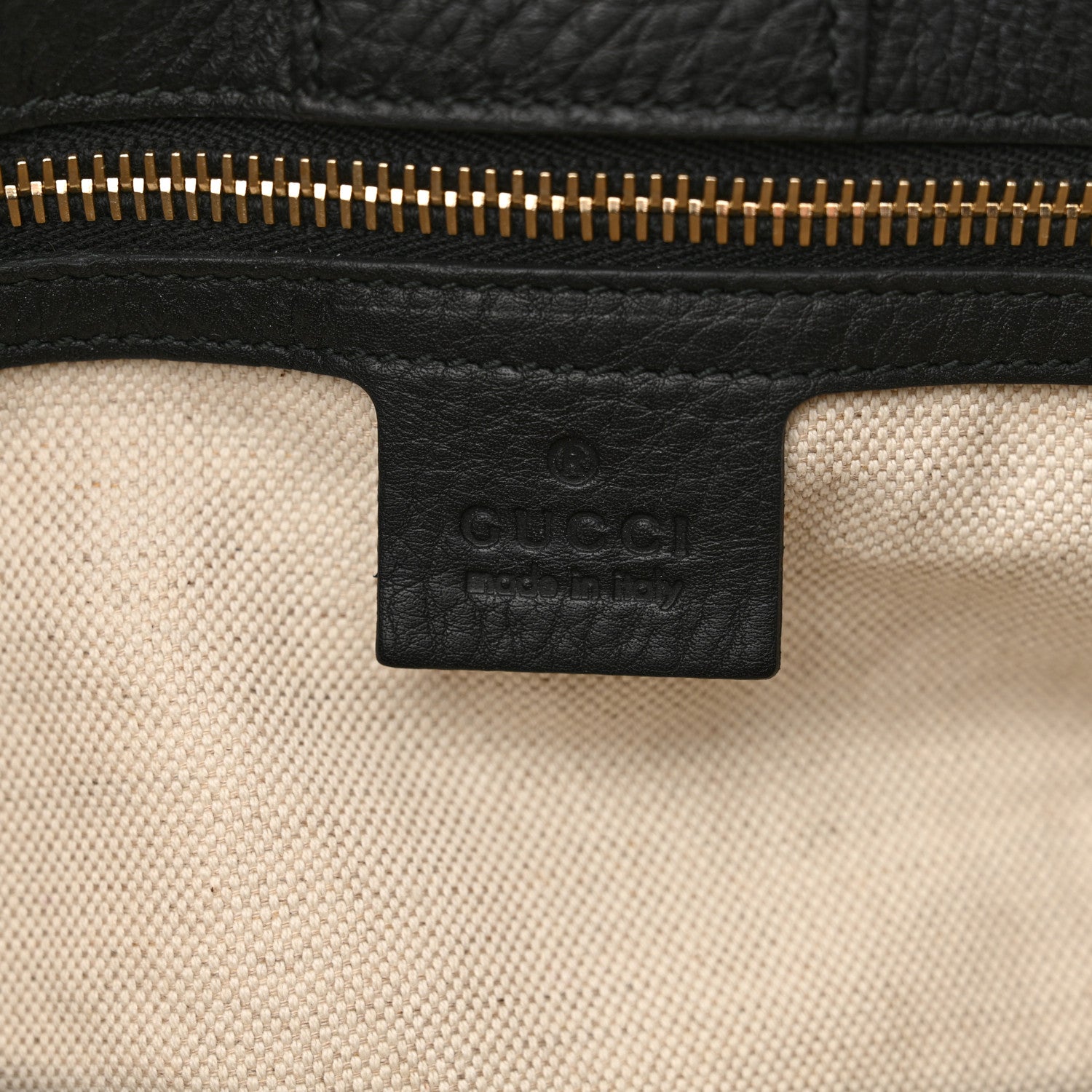 Gucci Canvas Cellarius Calfskin Flora Knight Medium Bamboo Shopper Tote Black 7 of 12
