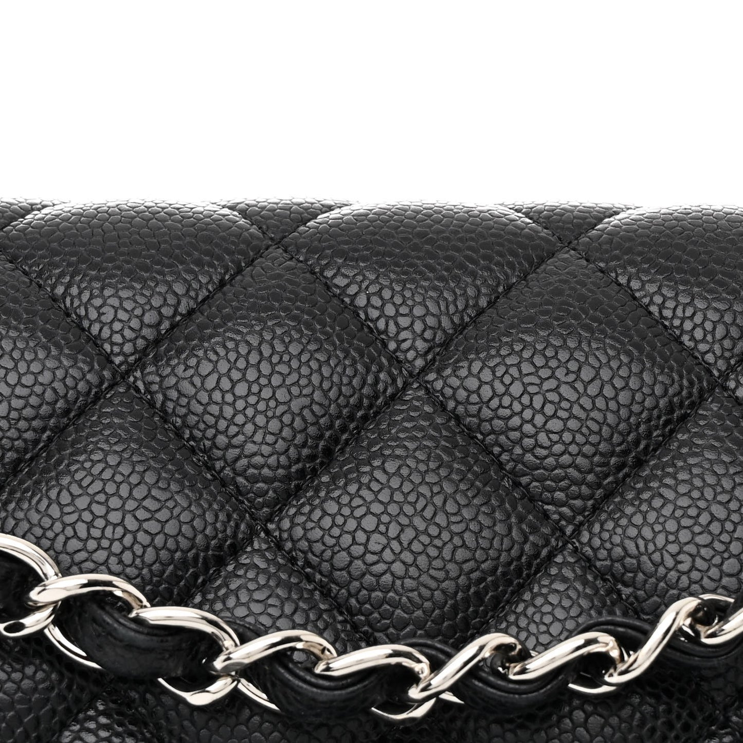 Caviar Quilted Maxi Double Flap Black