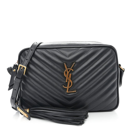 Saint Laurent Calfskin Matelasse Monogram Lou Camera Bag Storm 1 of 9