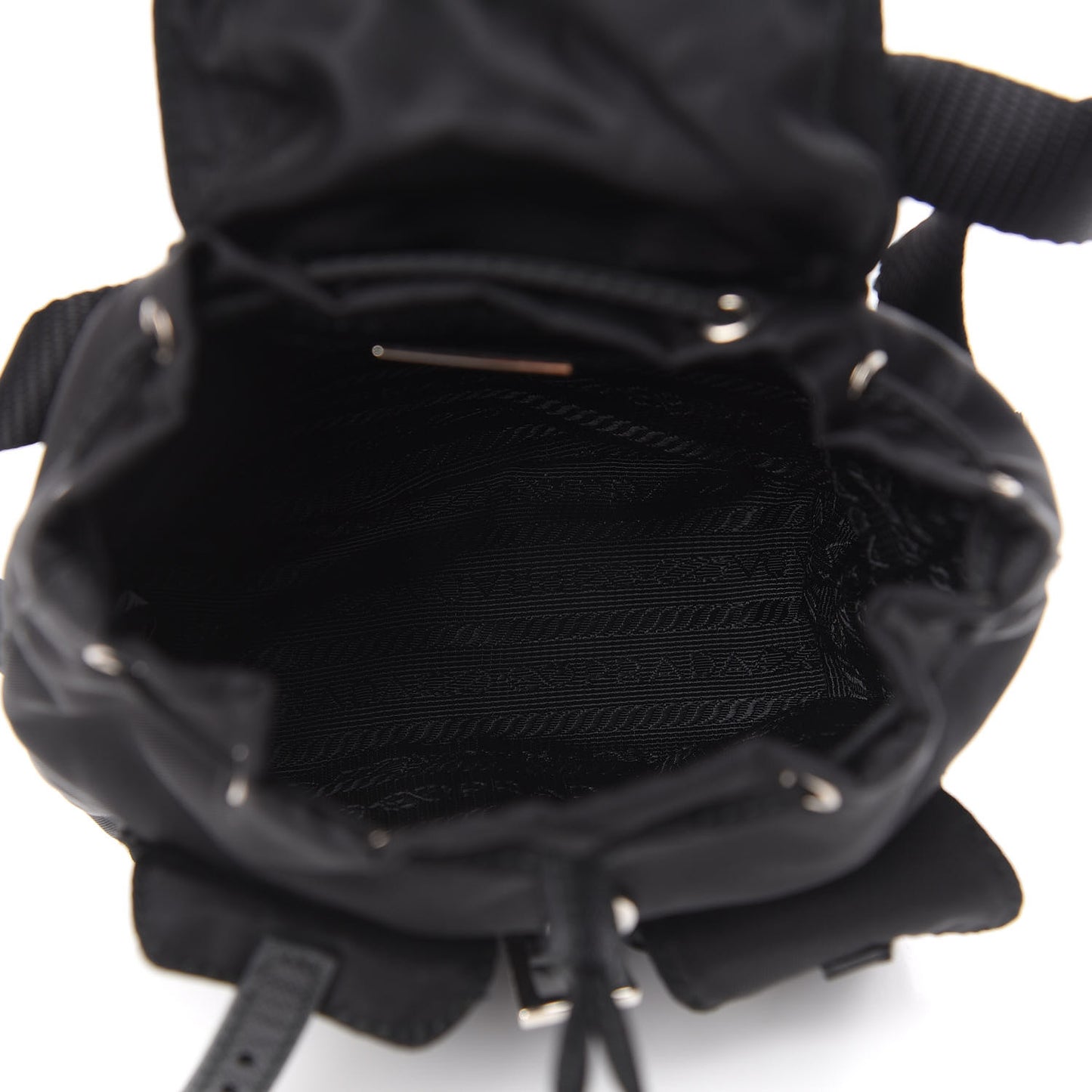 Nylon Vela Mini Crossbody Backpack Black