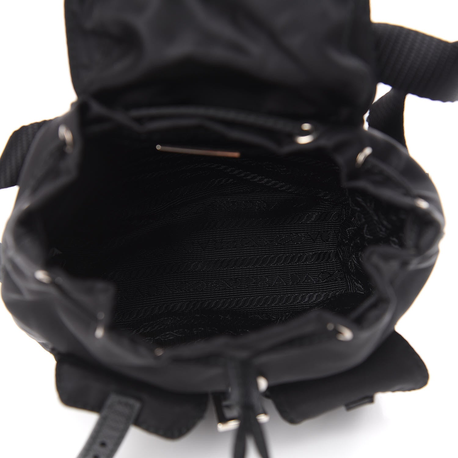 Prada Nylon Vela Mini Crossbody Backpack Black 5 of 12