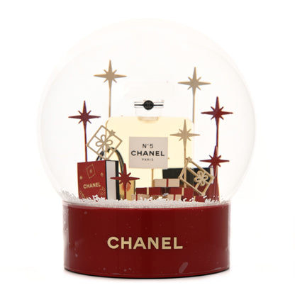 Chanel Glass N°5 Perfume Bottle Snow Globe Red 1 of 8