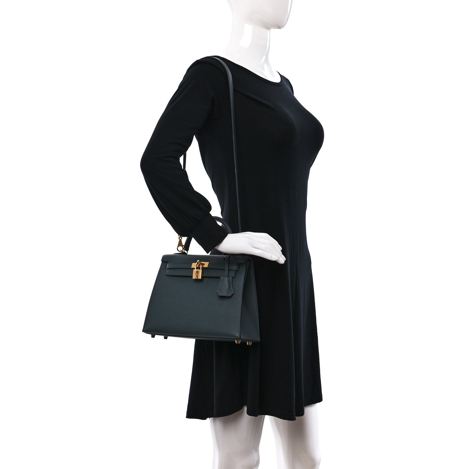Hermes Epsom Kelly Sellier 25 Vert Amande 2 of 13