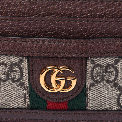 Gucci GG Supreme Monogram Ophidia Card Holder Brown 9 of 10