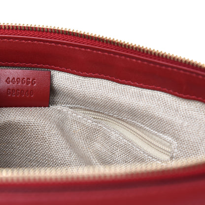 Gucci Soft Microguccissima Small Zippered Satchel Rosso 9 of 10