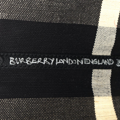 Burberry Coated Canvas Mega Check Sketchbook Medium Reversible Doodle Tote Black 10 of 18