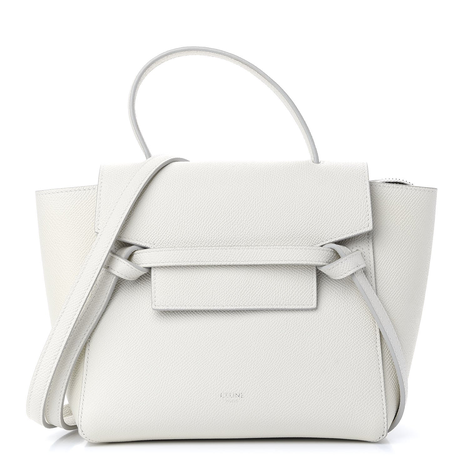 Celine Grained Calfskin Nano Belt Bag White 1 of 11