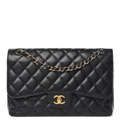 Chanel Caviar Quilted Jumbo Double Flap Black 1 of 24