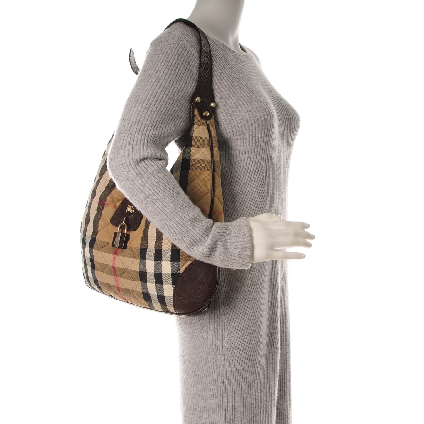 House Check Quilted Brook Hobo