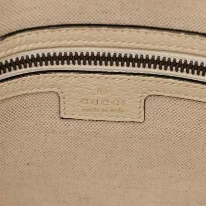 Gucci GG Supreme Monogram Textured Dollar Calfskin Web Medium Ophidia Duffle Bag Beige Ebony Mystic White 6 of 9