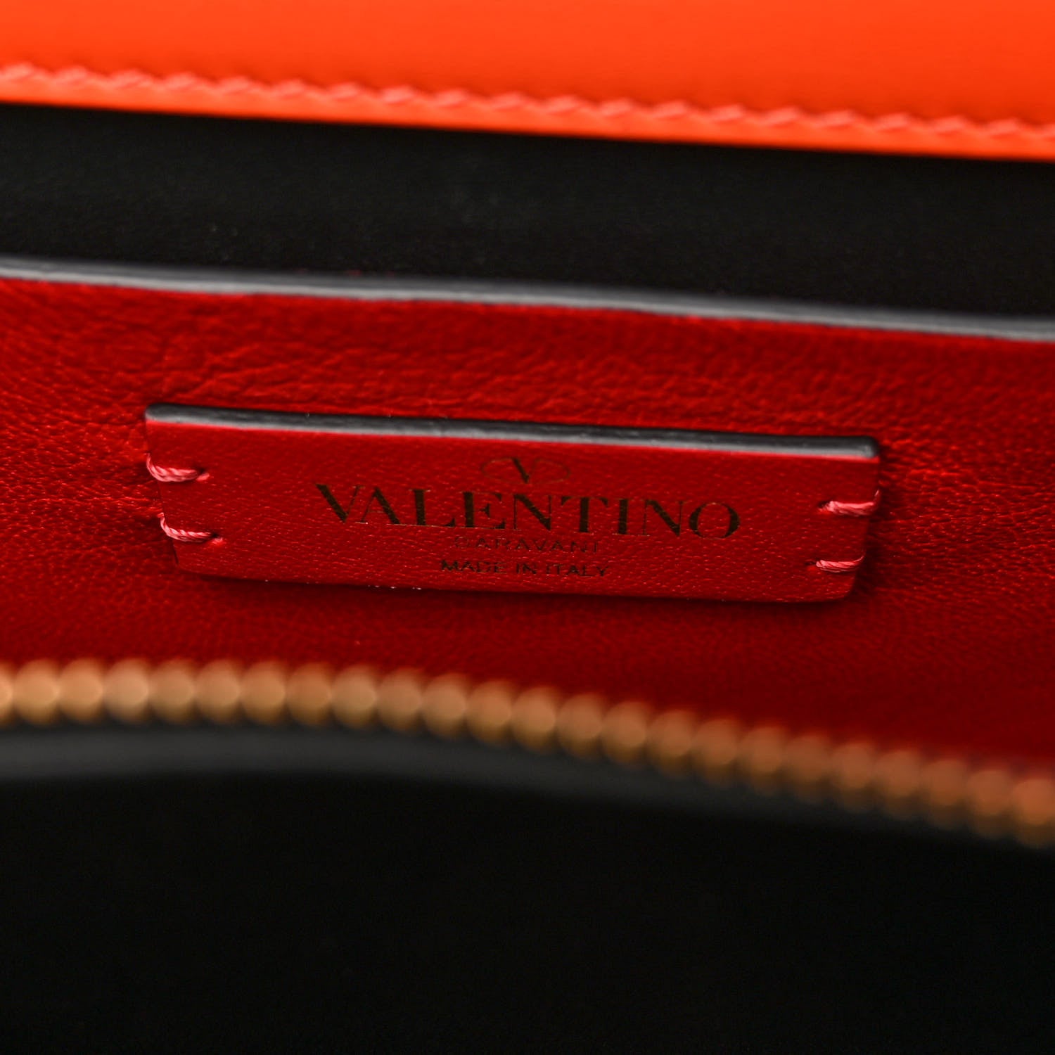 Valentino Garavani Calfskin Large VSling Shoulder Bag Goldfish 6 of 10
