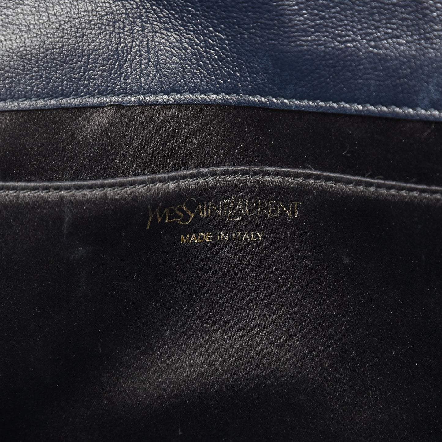 Calfskin Monogram Large Belle De Jour Clutch Navy