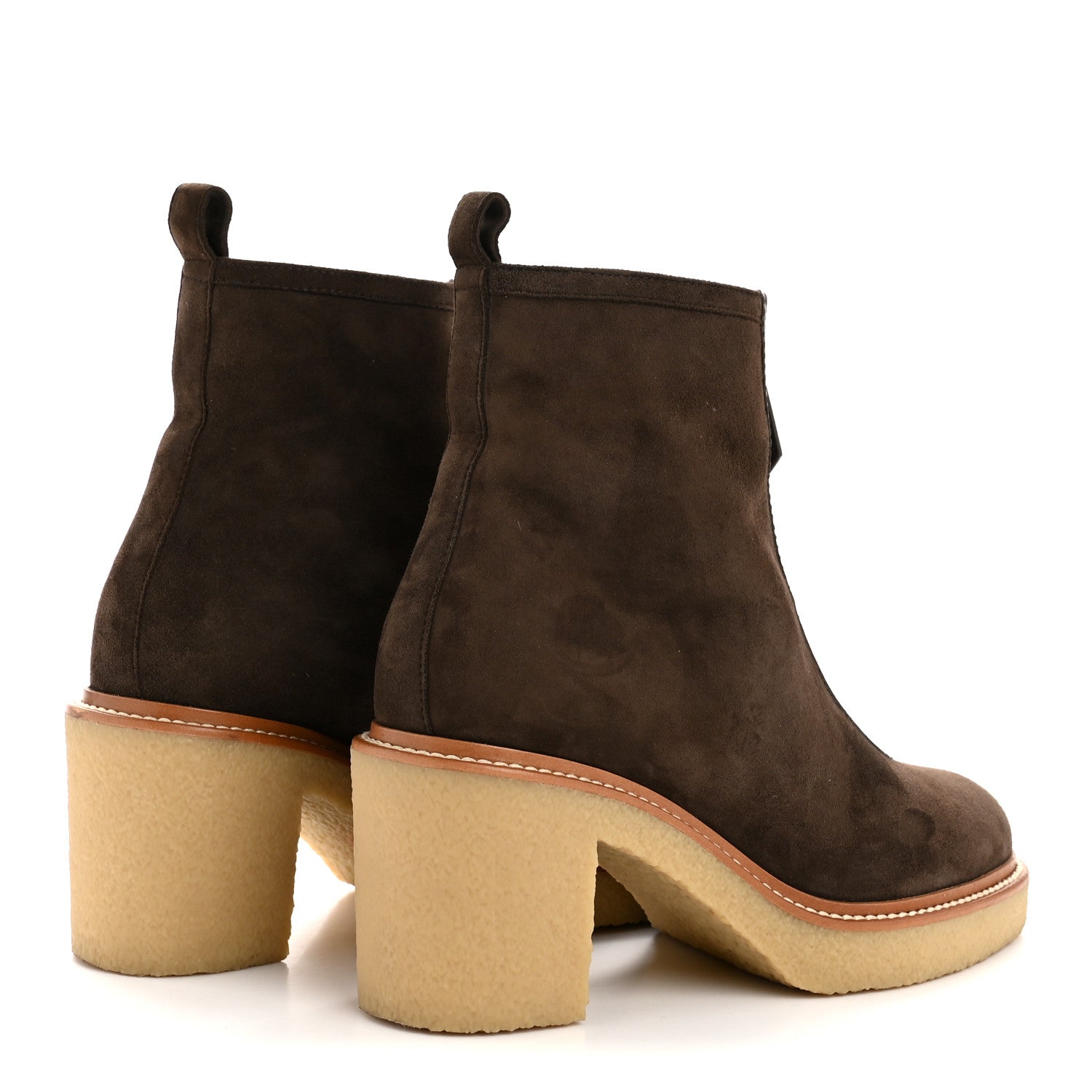 Hermes Suede Womens Jingle 55 Ankle Boot 36.5 5 of 9