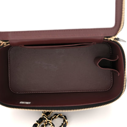 Chanel Caviar Quilted Small Vanity Case With Chain Black 5 of 10