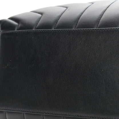 Saint Laurent Calfskin Y Quilted Monogram Medium Loulou Chain Satchel Black 11 of 12