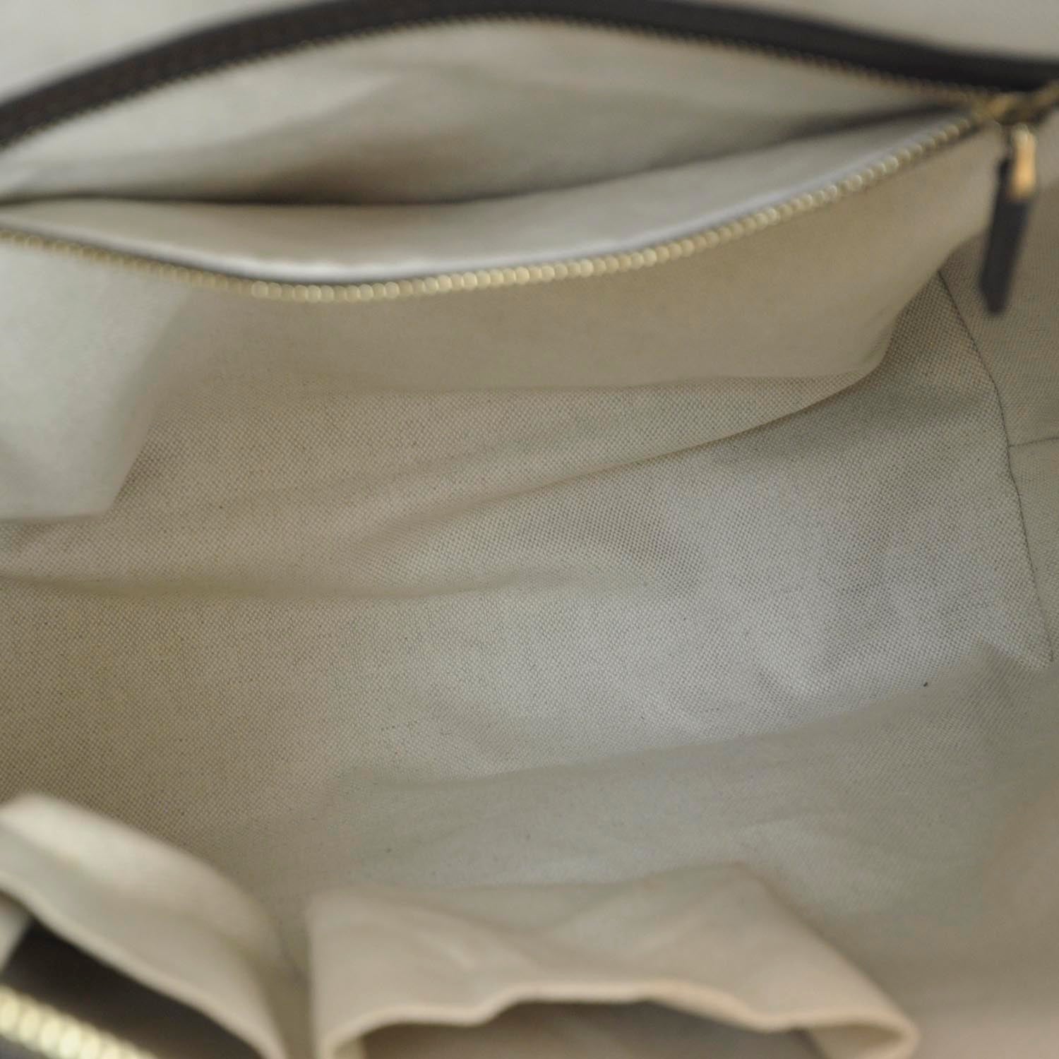 Gucci Monogram Vintage Web Medium Hobo Dark Brown 7 of 9
