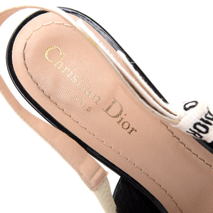 Christian Dior Patent Ribbon J'Adior Slingback 100mm Pumps 39 Black 8 of 11