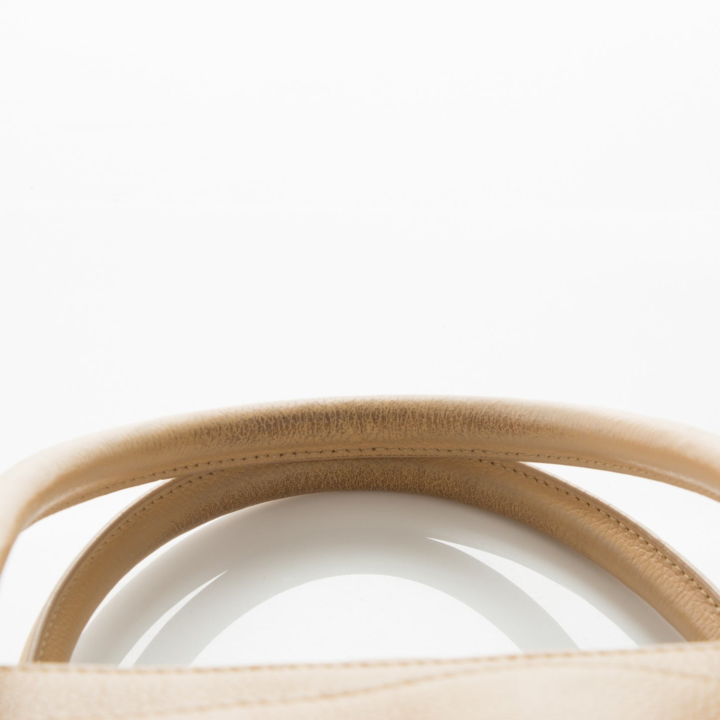 Calfskin Cerf Executive Shopper Tote Beige