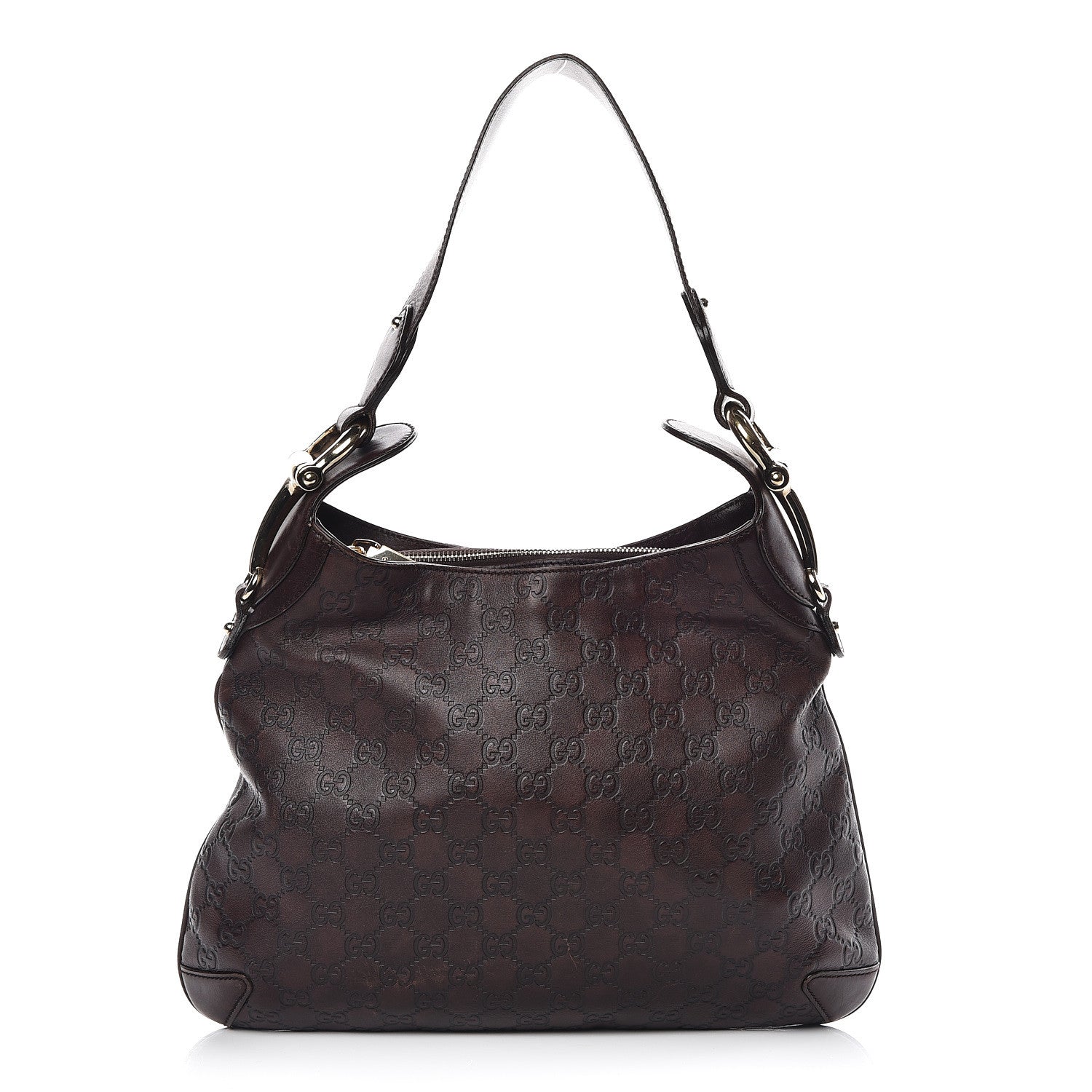 Gucci Guccissima Creole Hobo Chocolate 1 of 16
