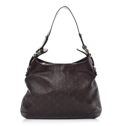 Gucci Guccissima Creole Hobo Chocolate 1 of 16