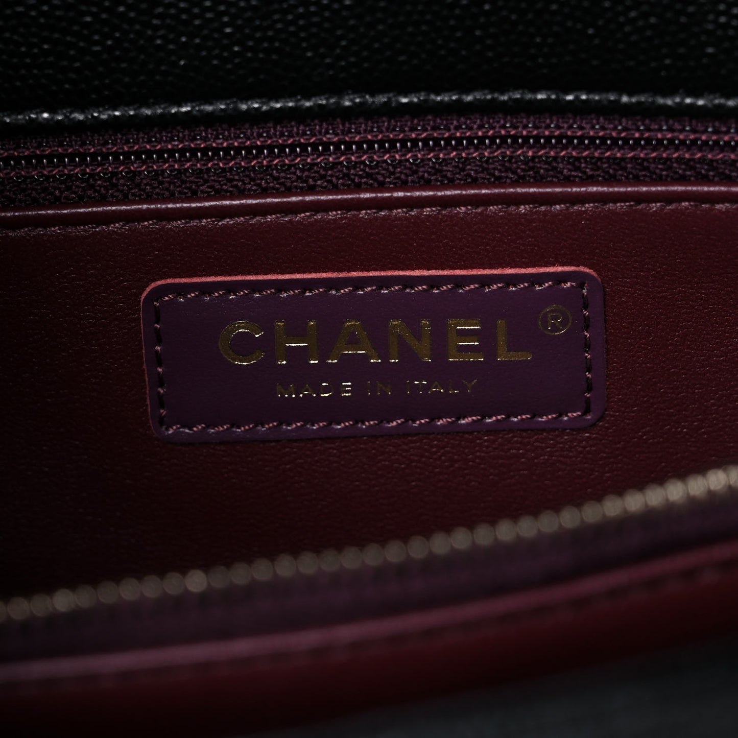 Caviar Quilted Small Coco Handle Flap Black