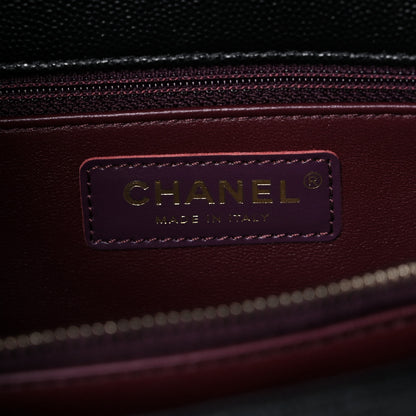 Chanel Caviar Quilted Small Coco Handle Flap Black 5 of 9