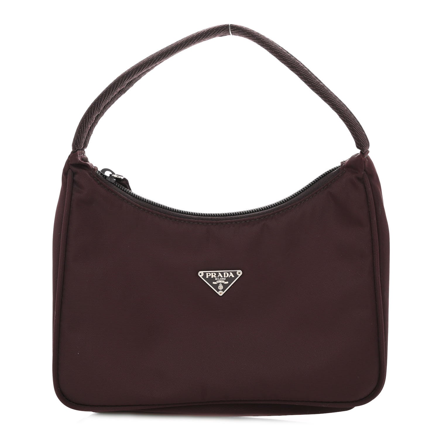 Prada Nylon Vela Shoulder Bag Granato 1 of 9