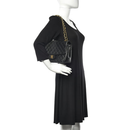 Chanel Lambskin Quilted Medium Single Flap Black 2 of 12