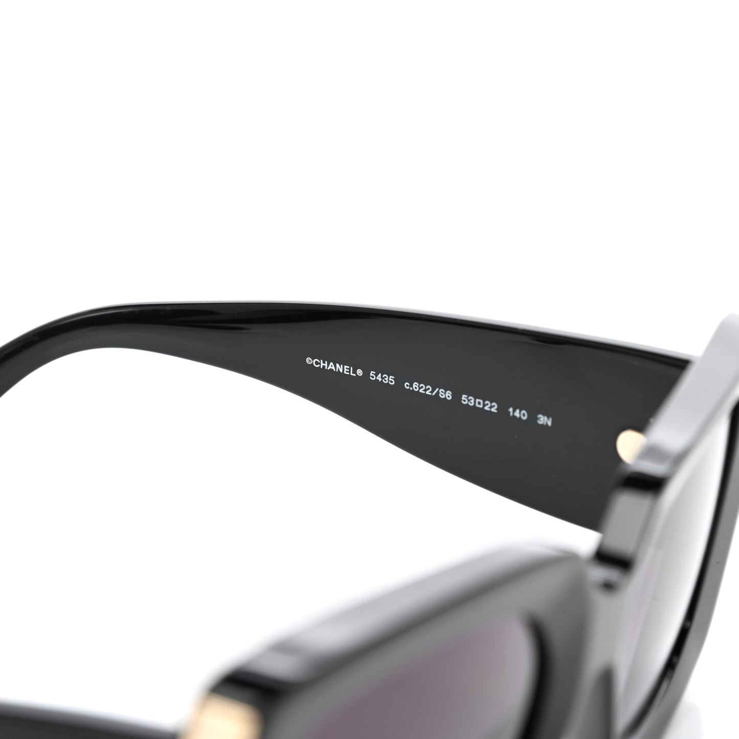 Acetate Rectangle Sunglasses 5435 Black