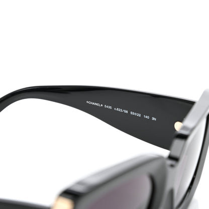 Chanel Acetate Rectangle Sunglasses 5435 Black 5 of 8
