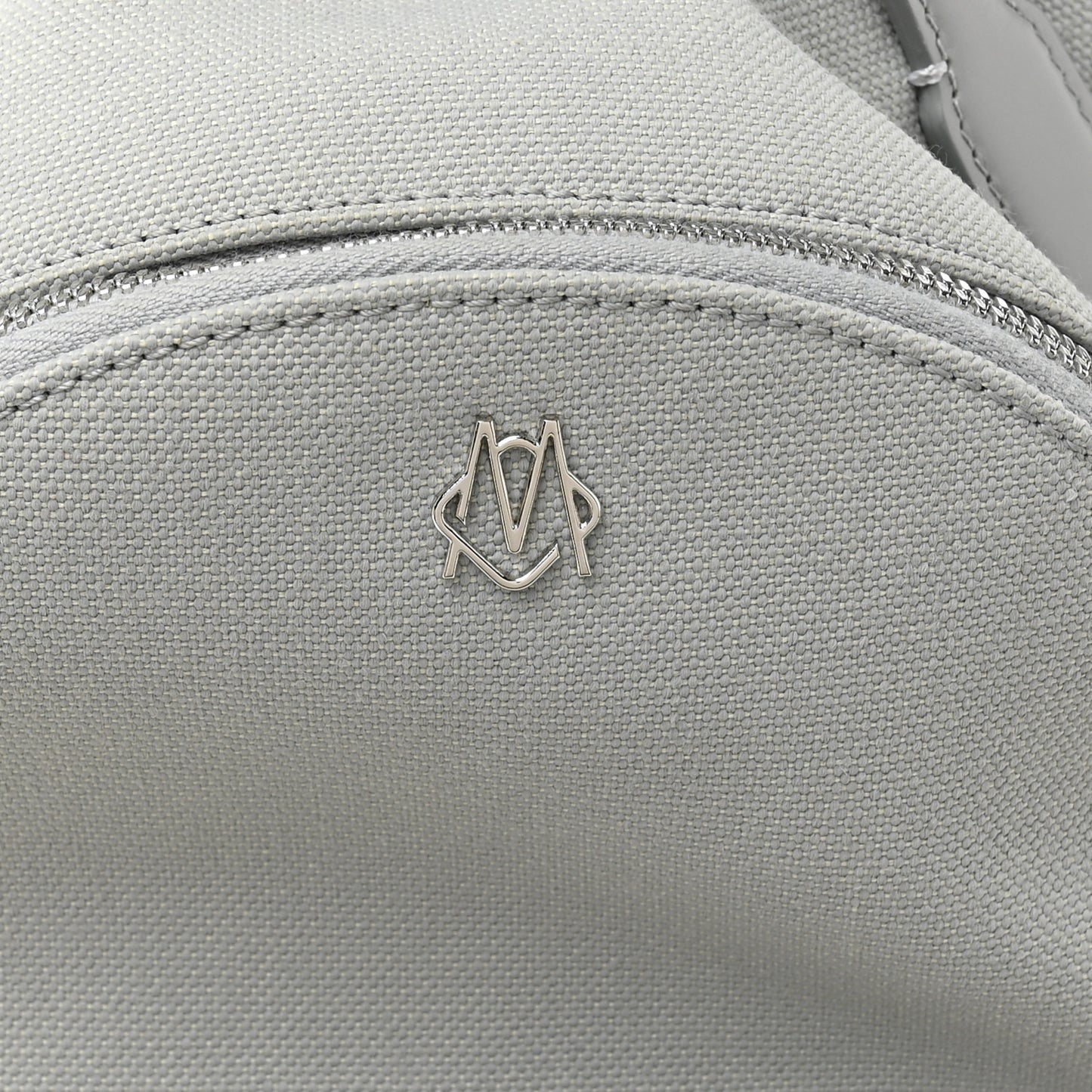 Canvas Calfskin Never Still Small Backpack Grey