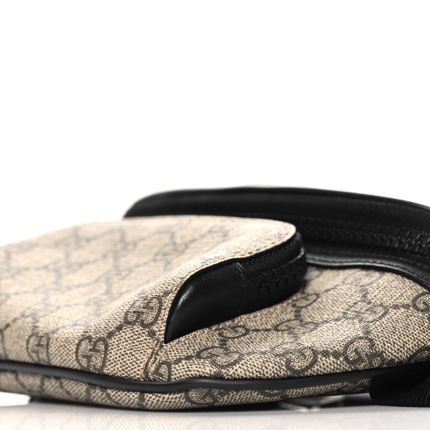 Gucci GG Supreme Monogram Belt Bag Black 10 of 11