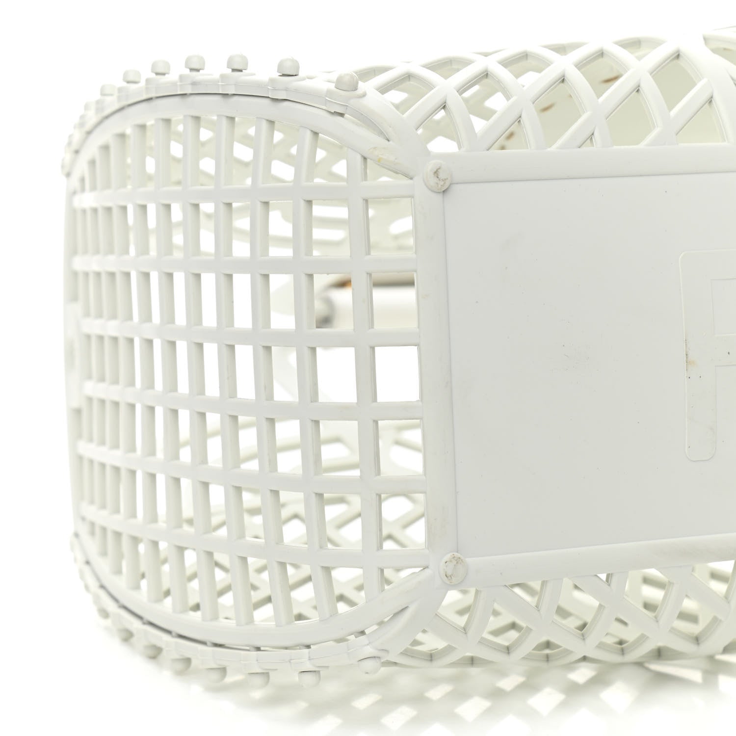 Fendi Recycled Plastic Vitello Liberty Matte Medium Fendi Basket White Ice 5 of 13