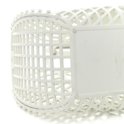 Fendi Recycled Plastic Vitello Liberty Matte Medium Fendi Basket White Ice 5 of 13