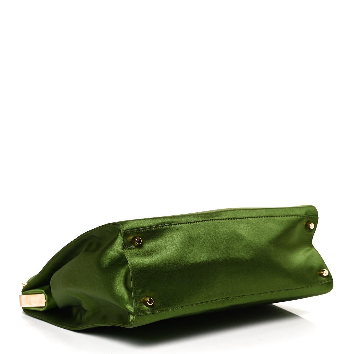 Satin Framed Bag Green