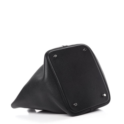 Hermes Taurillon Clemence Picotin Lock 22 MM Black 4 of 11